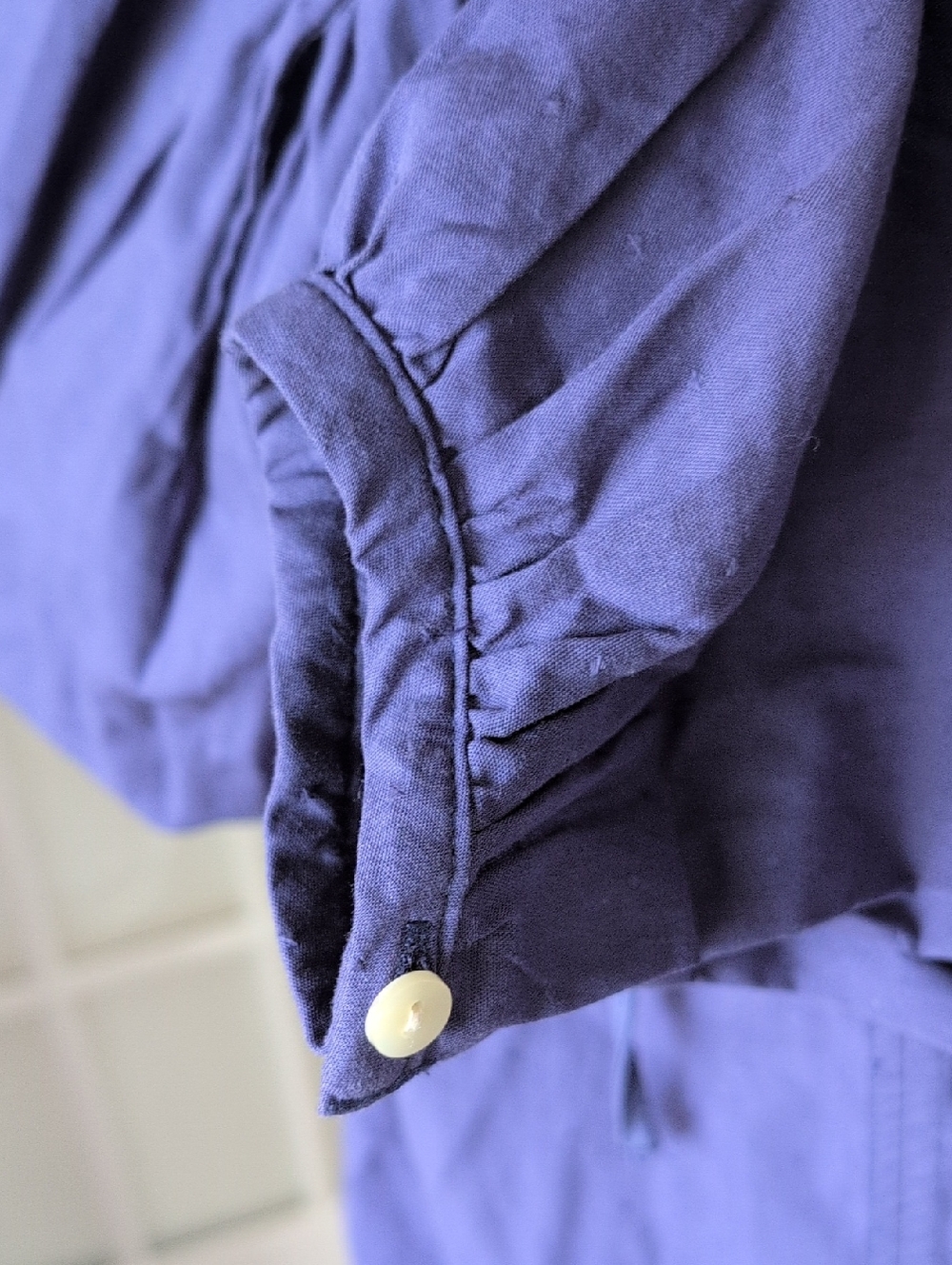 NWT Universal Thread Blue Crochet-Trim Peasant Blouse - Picture 6 of 9